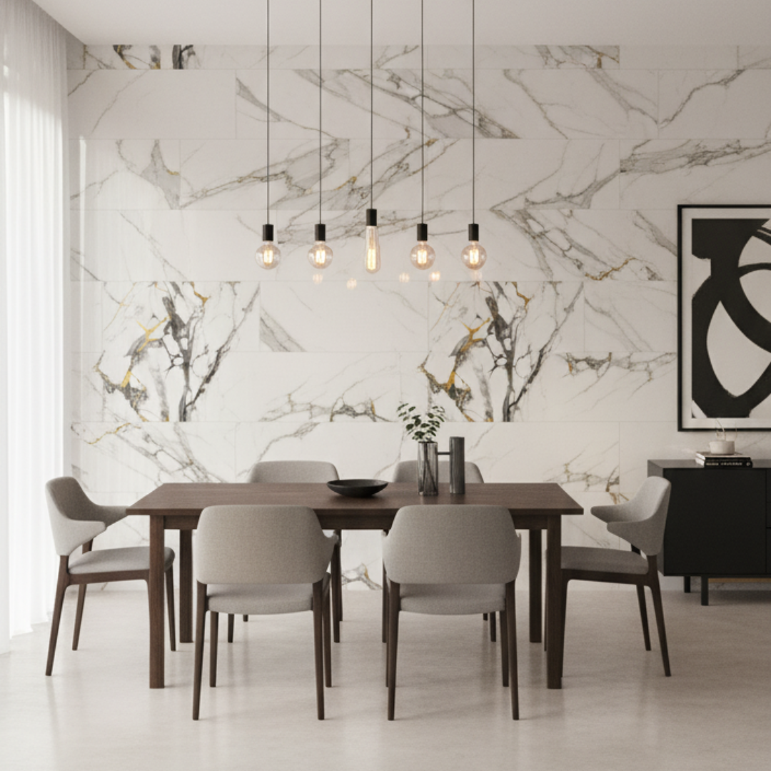 Panel Adhesivo Mármol F002 30cmx60cm x10 unidades