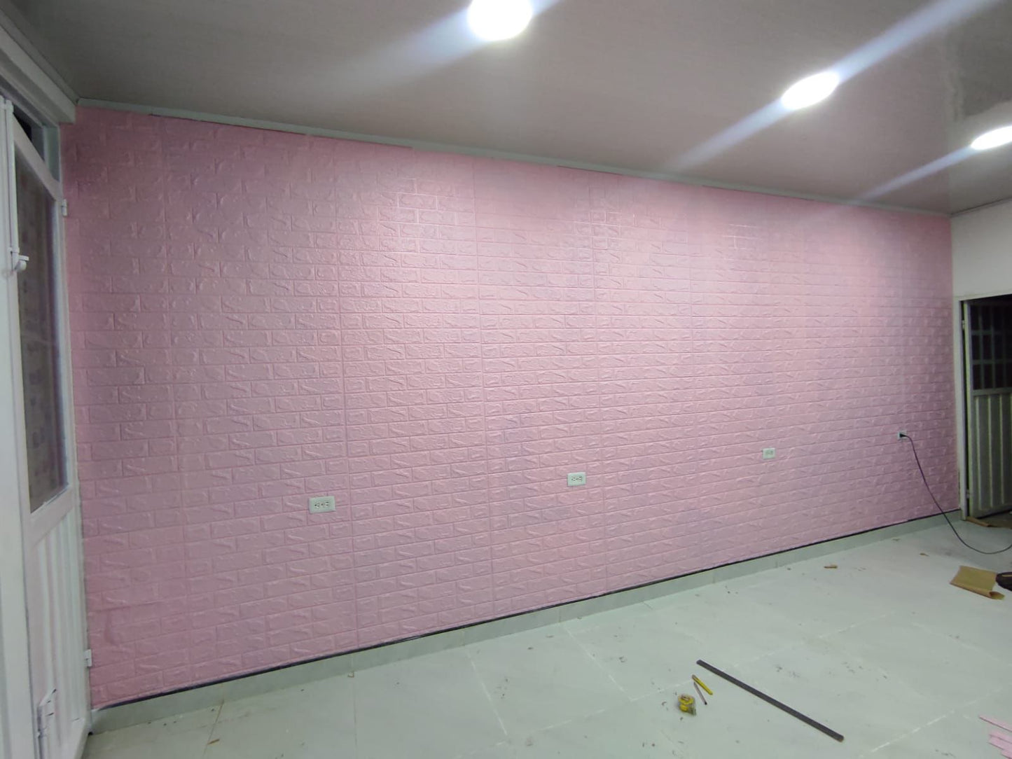 Panel adhesivos 3D Rosado