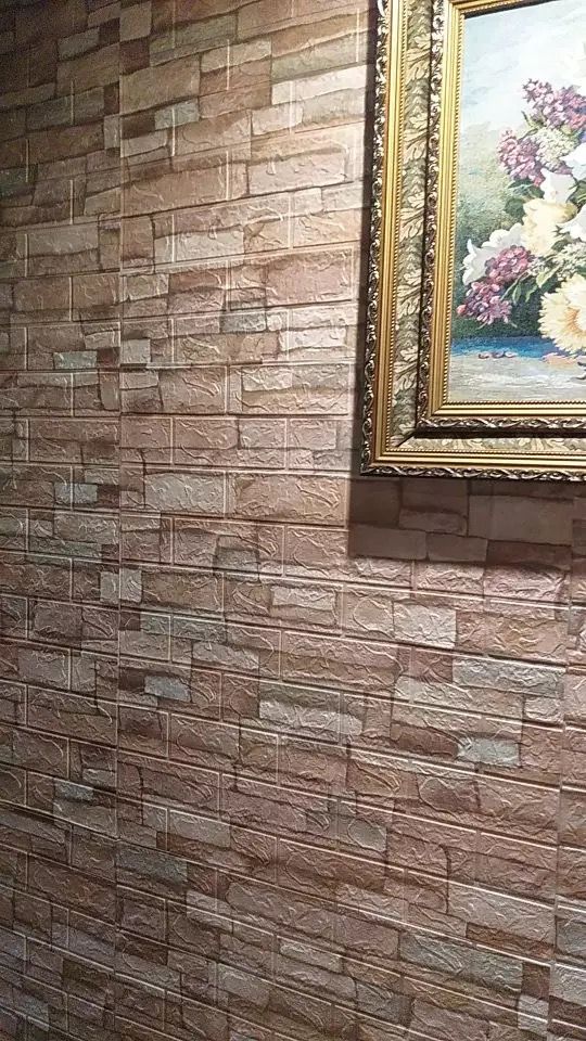 Panel adhesivo 3D Ladrillo Marrón