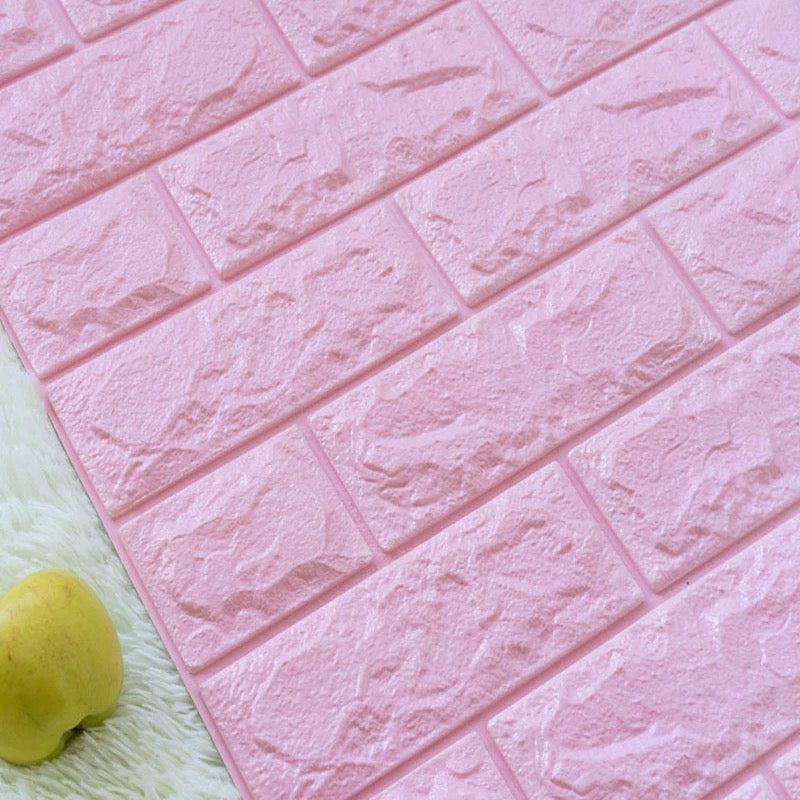 Panel adhesivos 3D Rosado