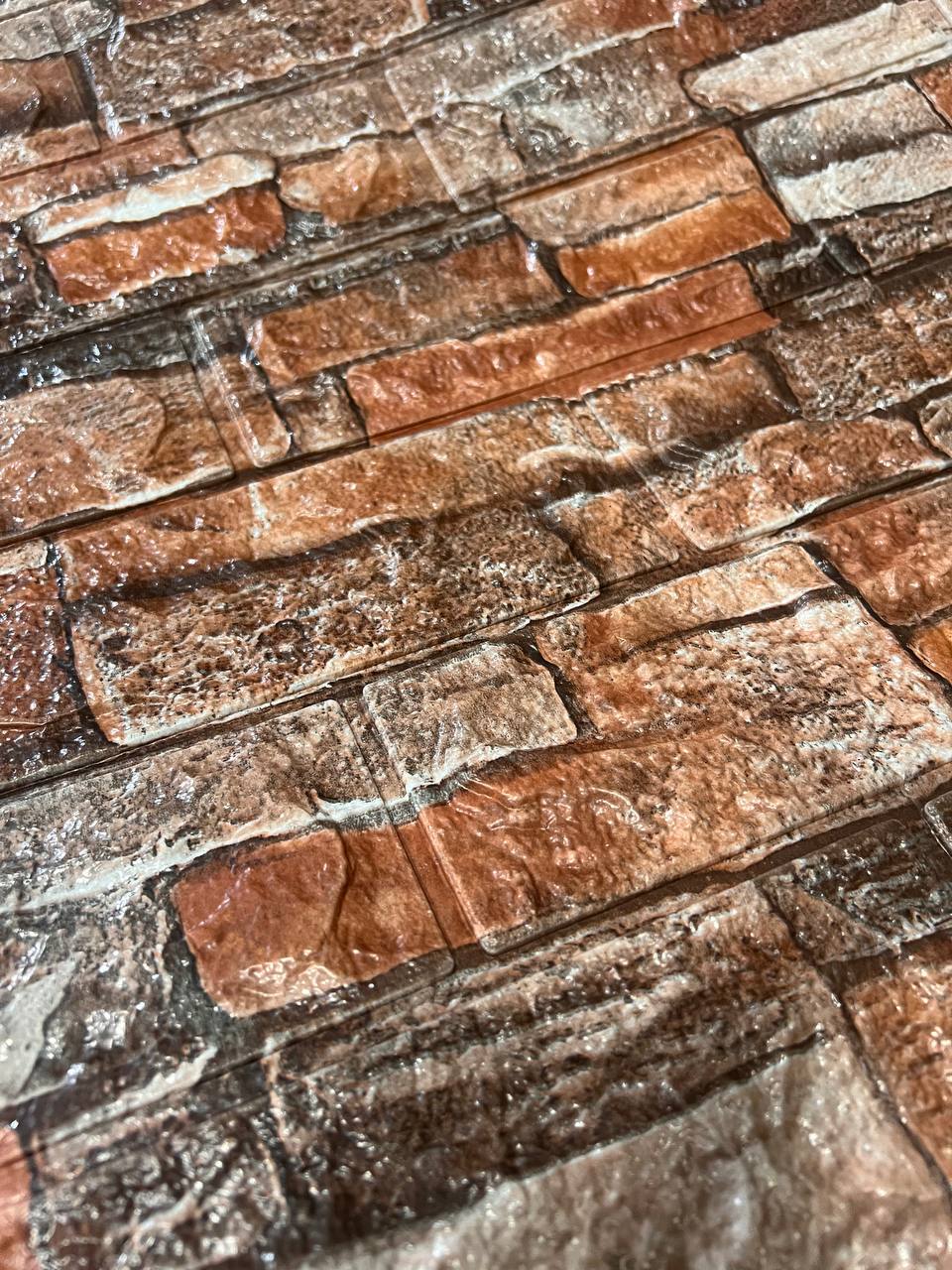 Panel adhesivo 3D lajas fuego