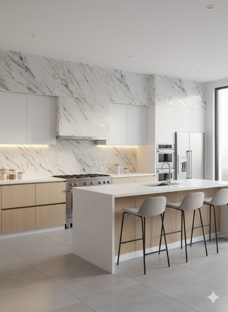 Rollos de Mármol Adhesivos