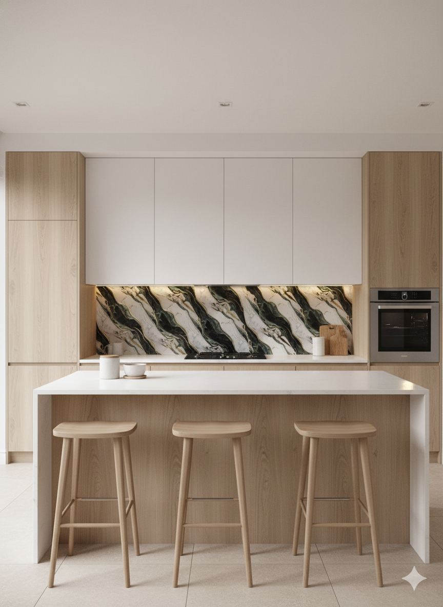 Rollo de mármol adhesivo Rio Dorado W001