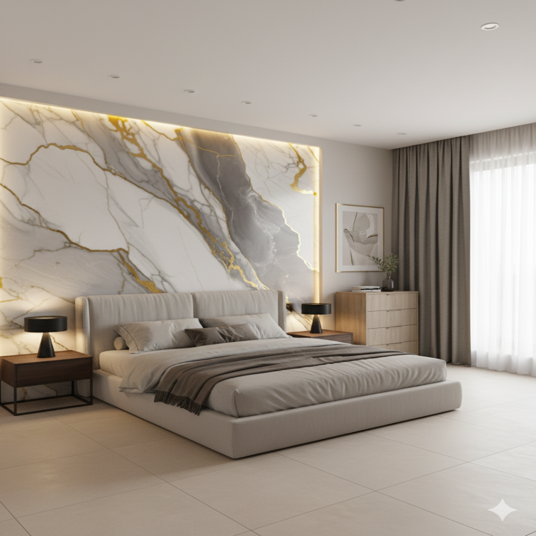 Rollo de mármol adhesivo T1 Gris Aureo