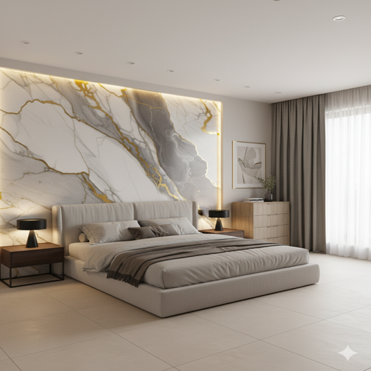 Rollo de mármol adhesivo T1 Gris Aureo