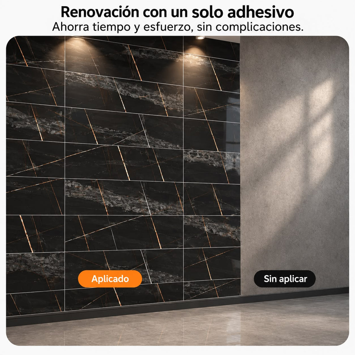 Panel Adhesivo Mármol XBM-16 30cmx60cm x 10 unidades
