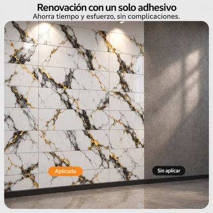 Panel Adhesivo Mármol F002 30cmx60cm x10 unidades