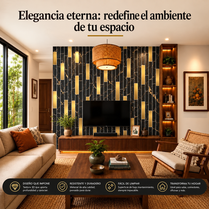 Mármol adhesivos 3D YX-08  30cmx60cm x 10 unidades