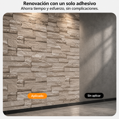 Panel Adhesivo lajas marrón claro 70x70