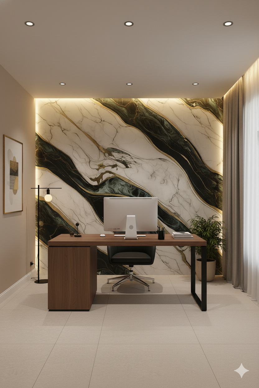 Rollo de marmol adhesivos Río Dorado W001