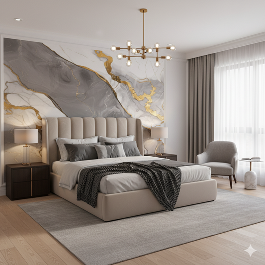 Rollo de mármol Travertino Gris