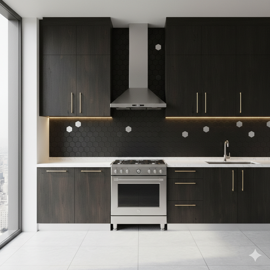 Mosaico Adhesivo Colmena negra