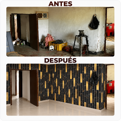 Mármol adhesivos 3D YX-08  30cmx60cm x 10 unidades