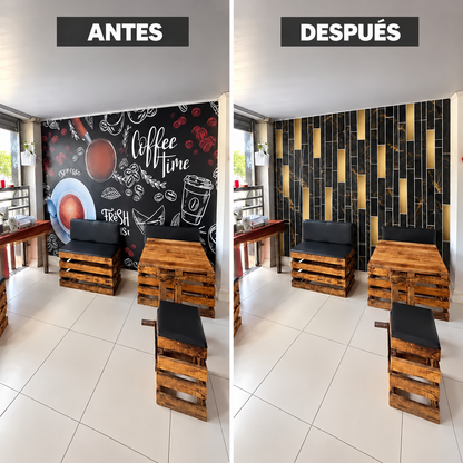 Mármol adhesivos 3D YX-08  30cmx60cm x 10 unidades