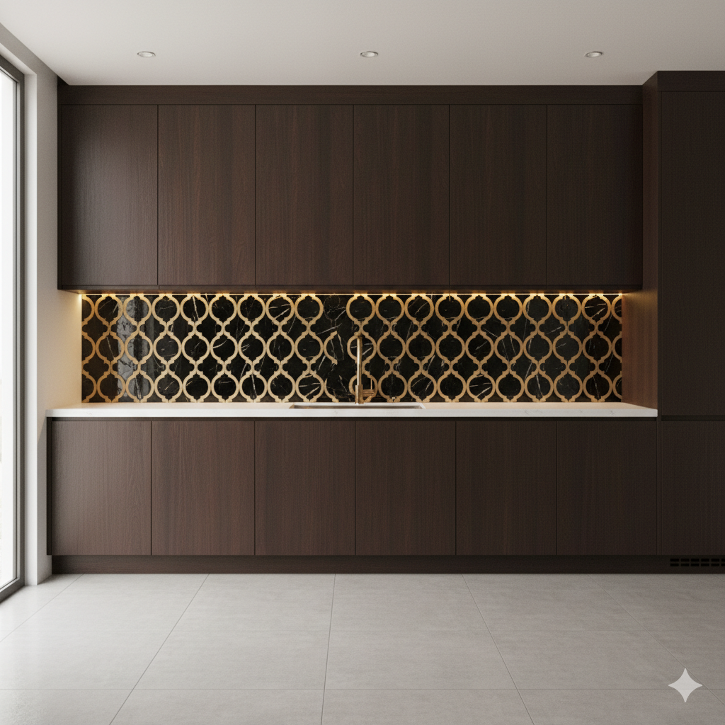 Mosaico Adhesivo Imperial black