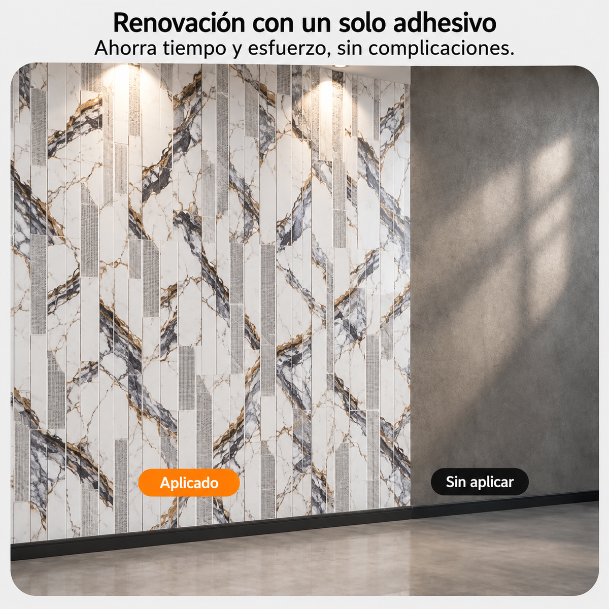 Mármol adhesivos 3D YX-18 30cmx60cm x 10 unidades
