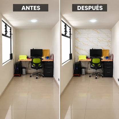 Panel Adhesivo Mármol F001 30cmx60cm x10 unidades