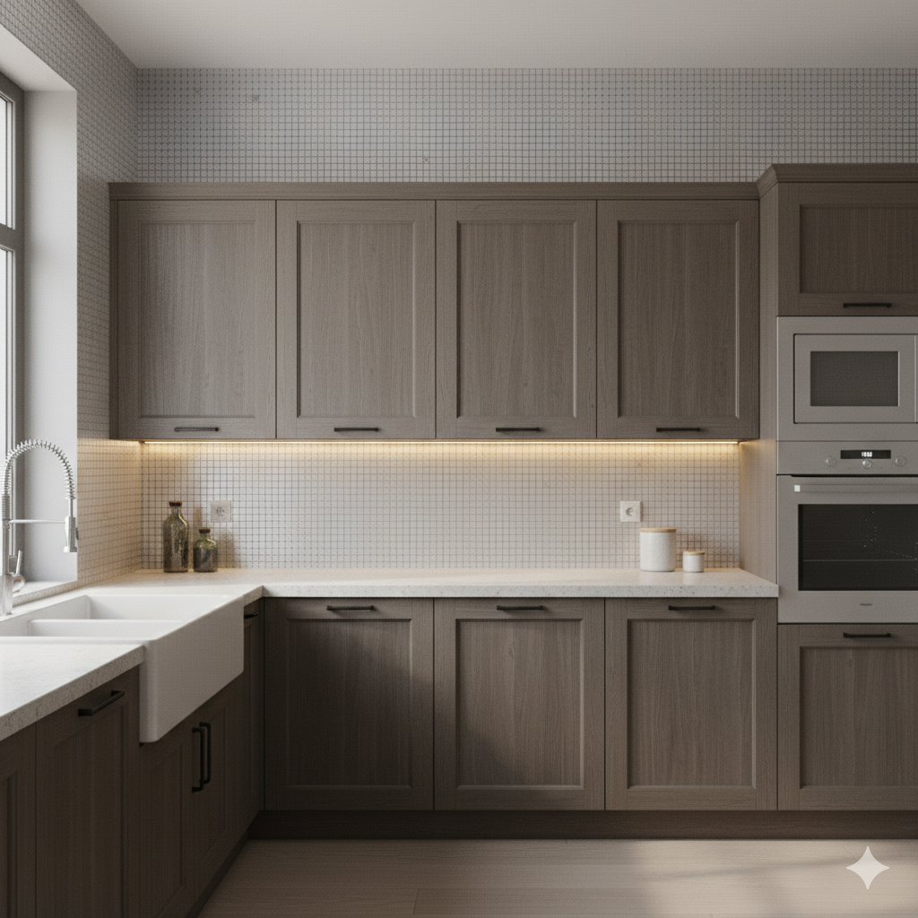 Mosaico Adhesivo Cenefa Plateado