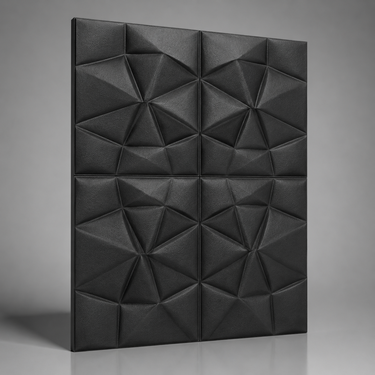 Panel adhesivo 3D Diamante Negro 70x70