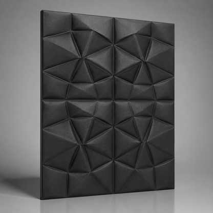 Panel adhesivo 3D Diamante Negro 70x70