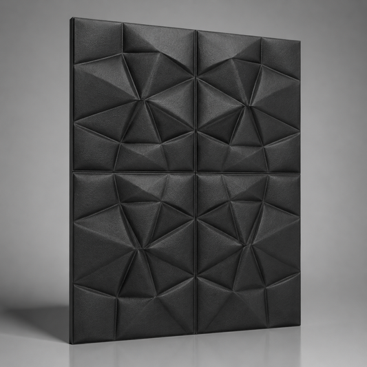 Panel adhesivo 3D Diamante Negro 70x70