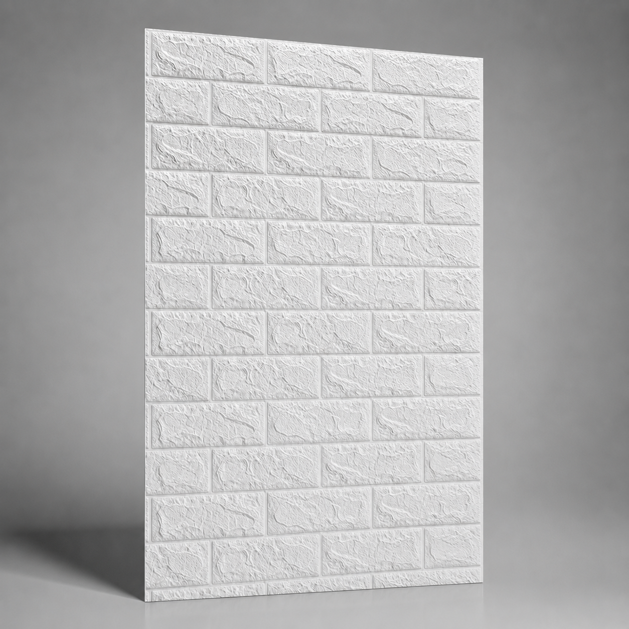Panel Adhesivo 3D Ladrillo Blanco