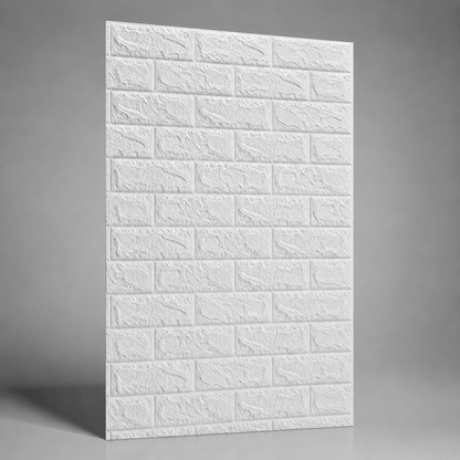 Panel Adhesivo 3D Ladrillo Blanco