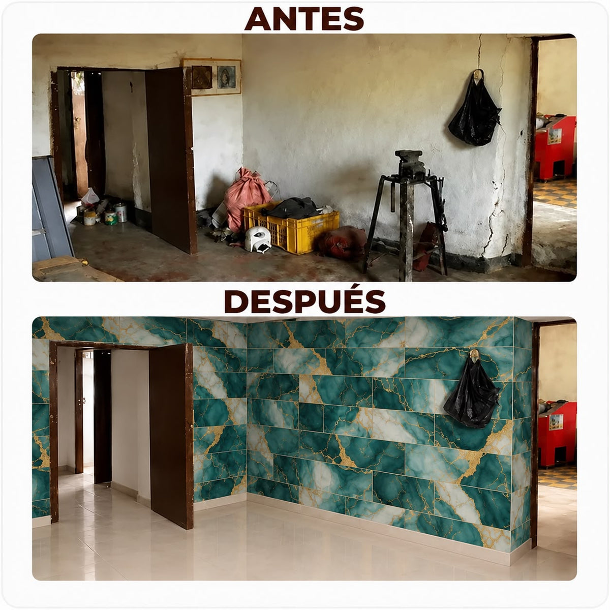 Panel Adhesivo Mármol XBM-04 30cmx60cm x10u
