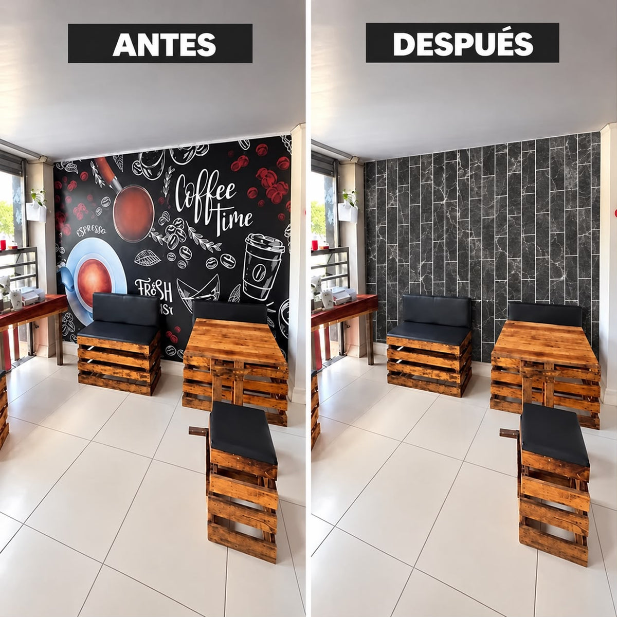 Mármol adhesivos 3D YX-04 30cmx60cm x10 unidades