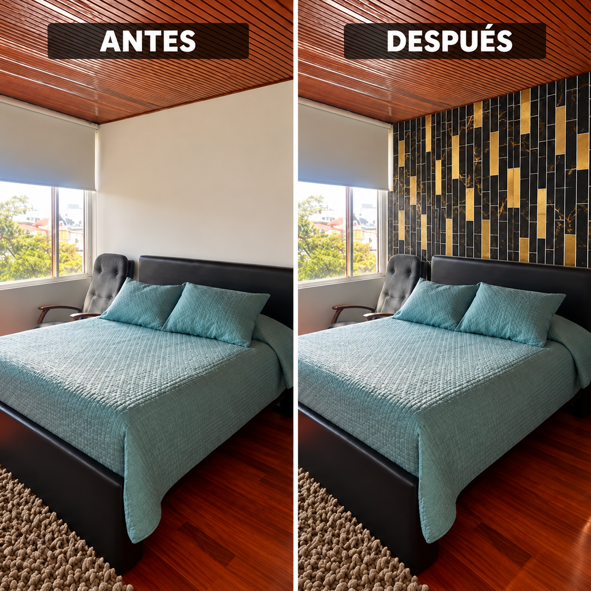 Mármol adhesivos 3D YX-08  30cmx60cm x 10 unidades