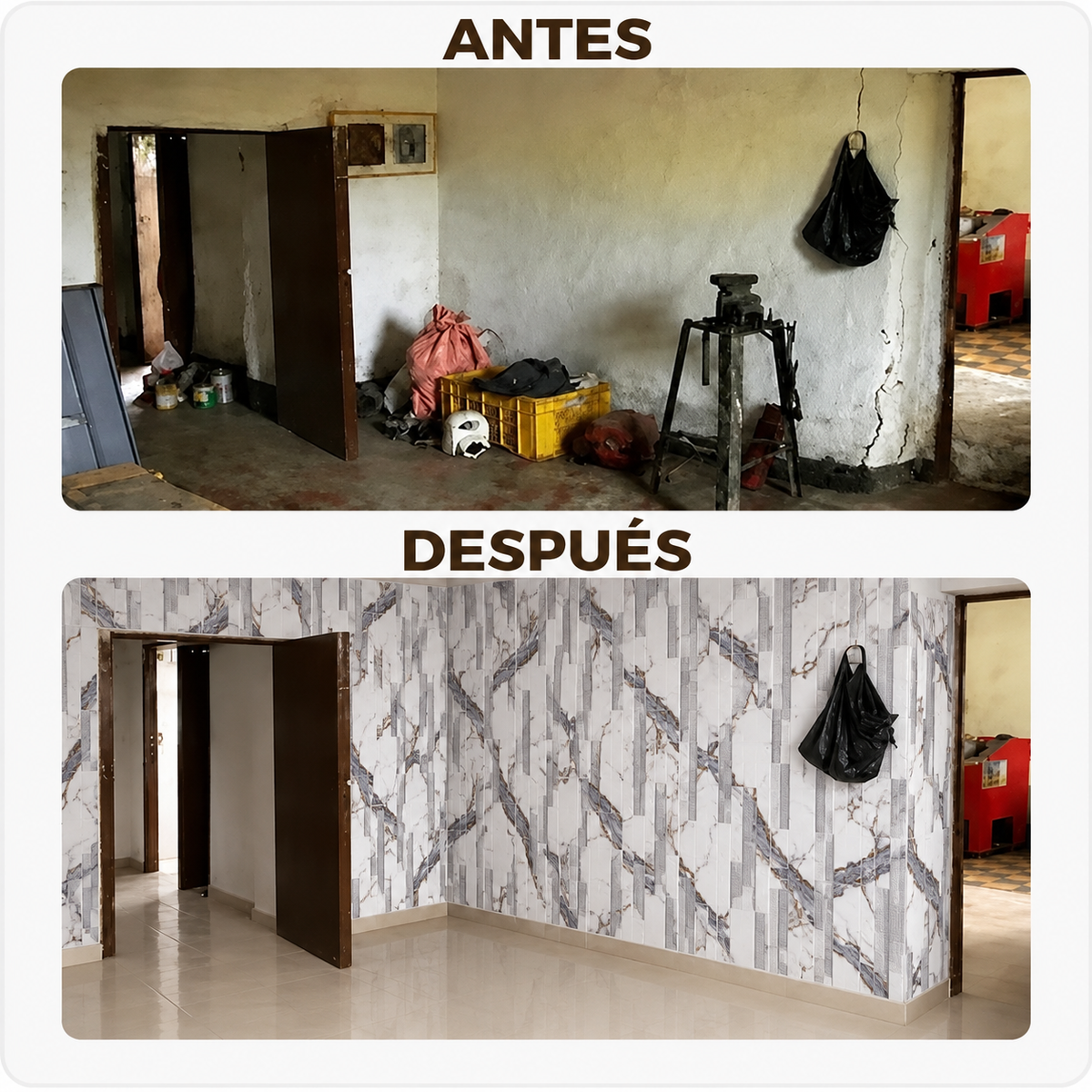 Mármol adhesivos 3D YX-18 30cmx60cm x 10 unidades