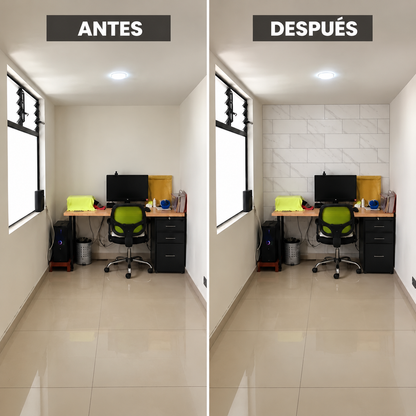Panel Adhesivo Mármol Nube de Plata 30cmx60cm  x10 unidades