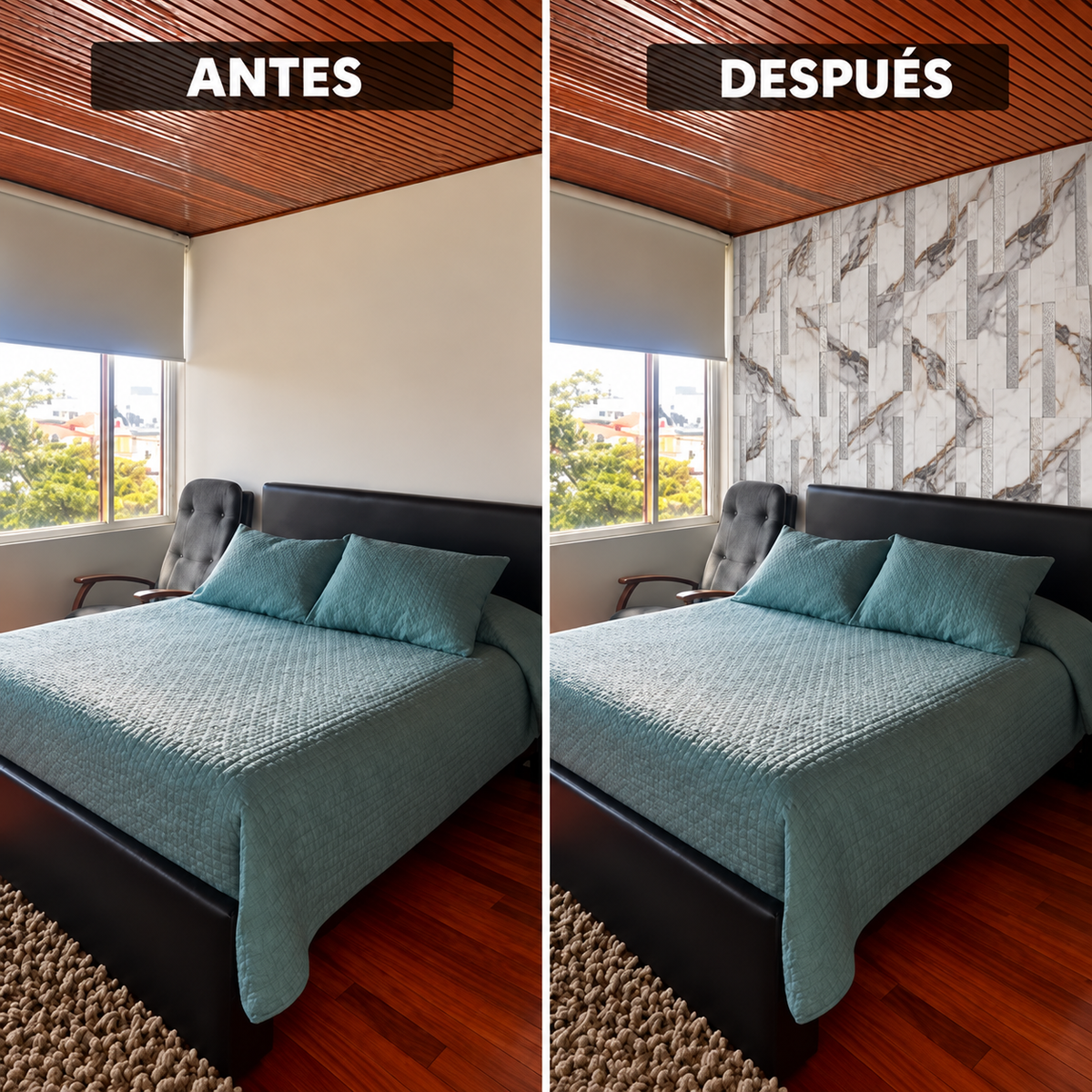 Mármol adhesivos 3D YX-18 30cmx60cm x 10 unidades