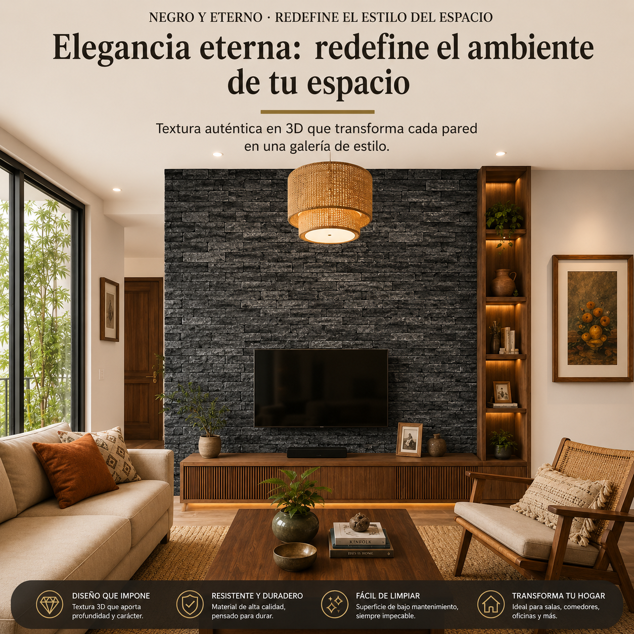Panel Adhesivo 3D Zafiro