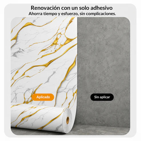 Rollo de mármol adhesivo Oro Blanco Imperial TLS24 - 1.20 x 2.40 Metros