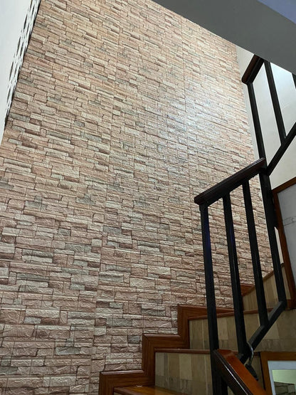 Panel adhesivo 3D Ladrillo Marrón