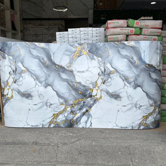 Rollo de mármol adhesivo Gris imperial UVS-3 -1.20 x 2.40 Metros
