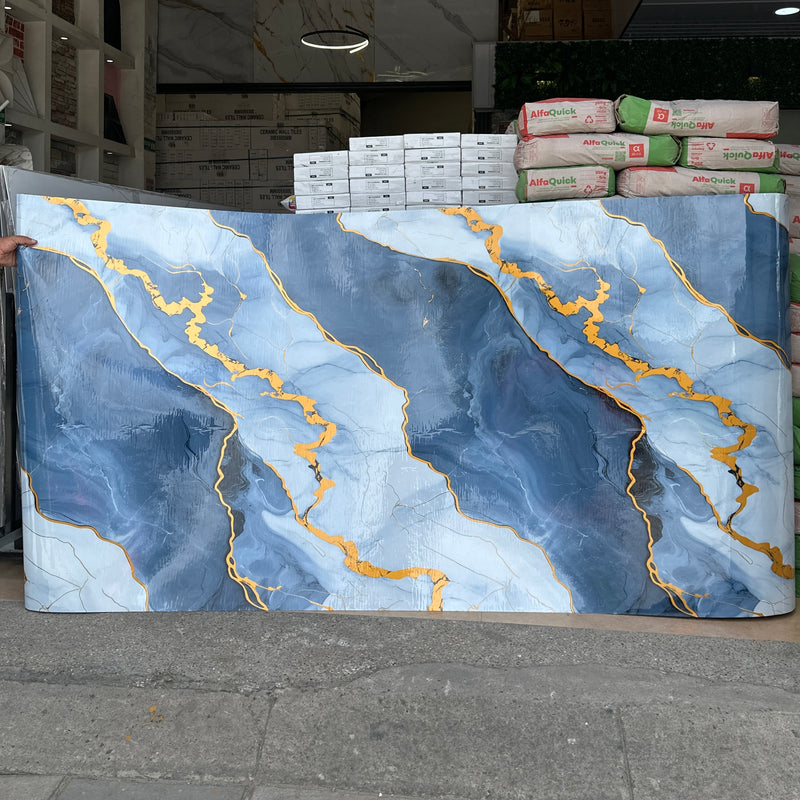 Rollo de mármol Travertino Azul - 1.20 x 2.40 Metros