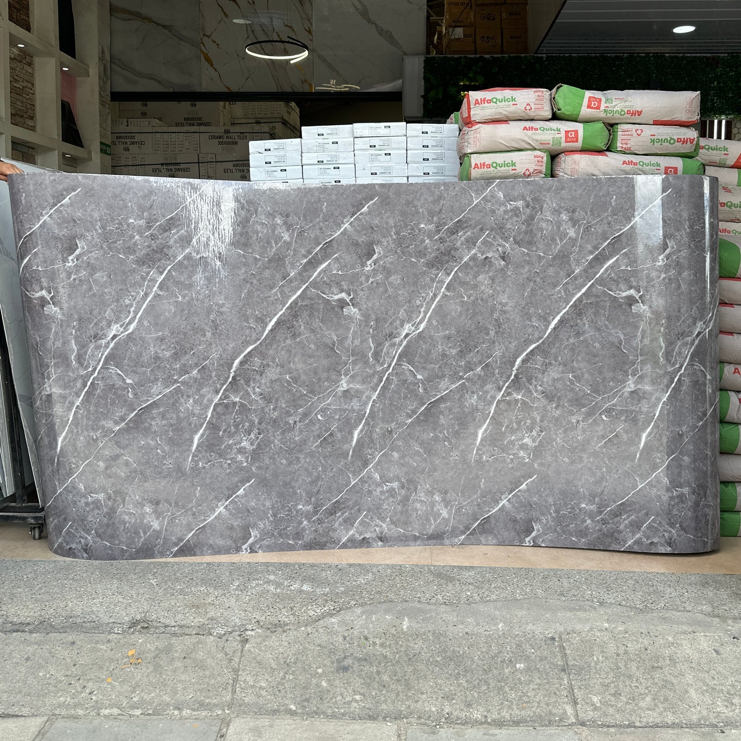 Rollo de mármol Nobleza Gris UVS-8 - 1.20 x 2.40 Metros