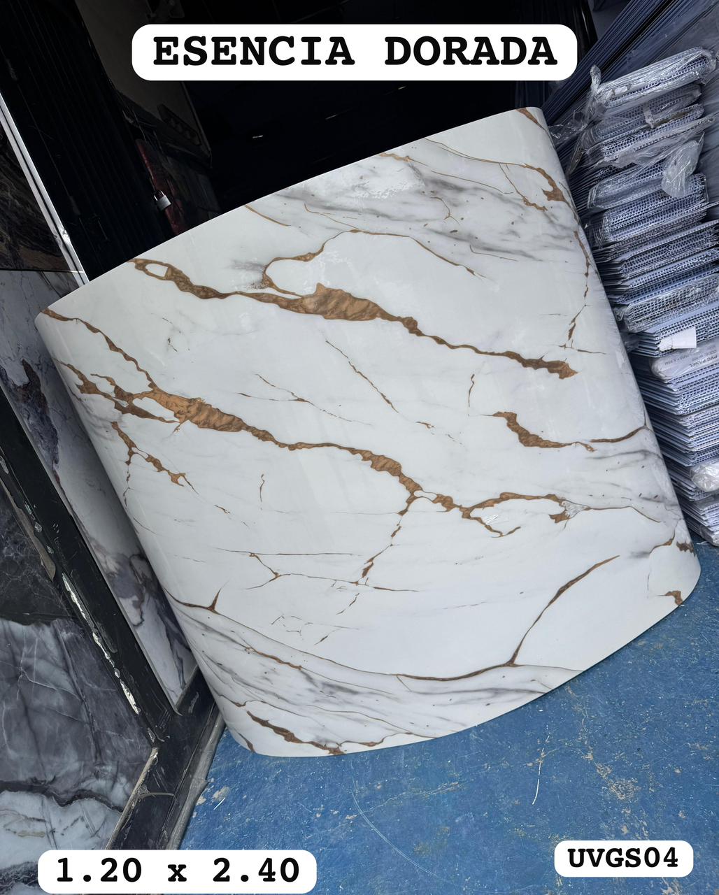 Rollo Adhesivo Esencia Dorada UVGS04