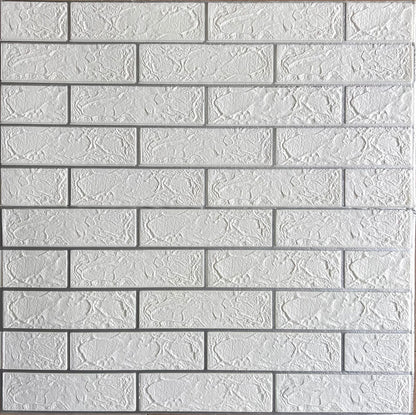 Panel Adhesivo Ladrillo Plata