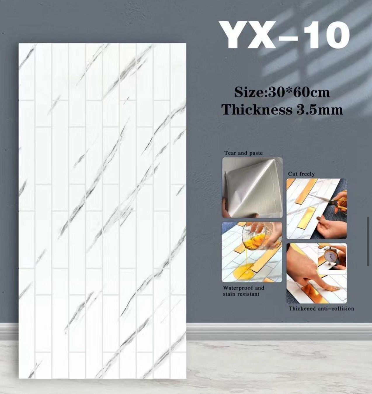 Mármol adhesivos YX-10 x 10 unidades