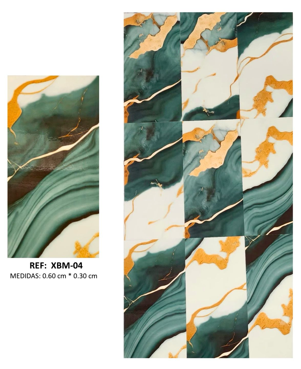 Panel Adhesivo Mármol XBM-04 x 10u