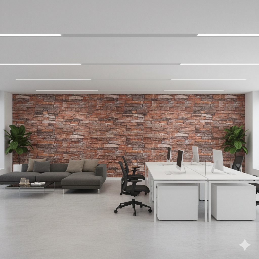 Panel adhesivo 3D lajas fuego