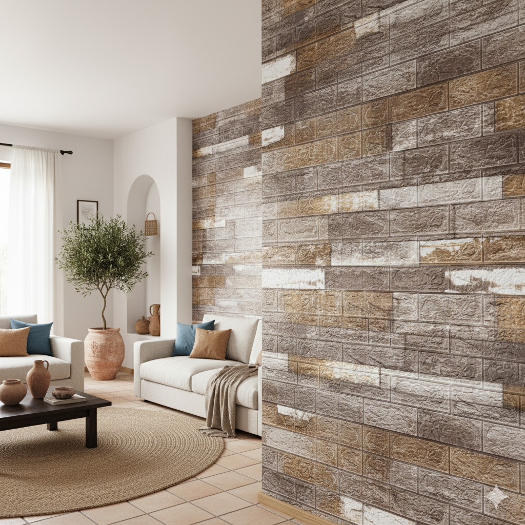 Panel Adhesivos 3D Madera Vintage