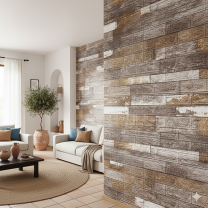 Panel Adhesivos 3D Madera Vintage