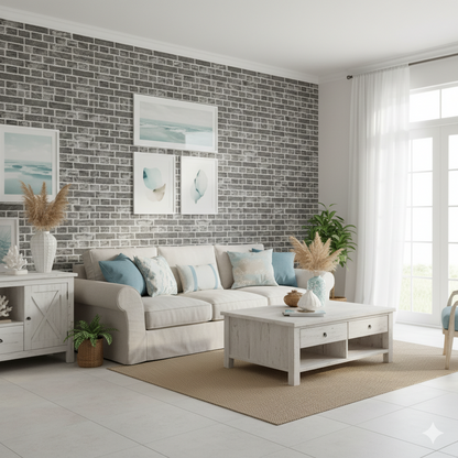 Panel Adhesivo Gris rustico 70x70