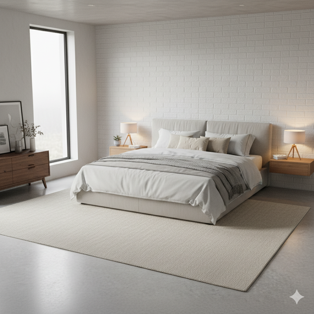 Panel Adhesivo 3D Ladrillo Blanco