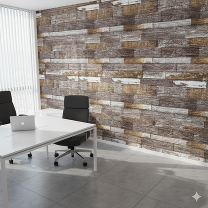 Panel Adhesivos 3D Madera Vintage