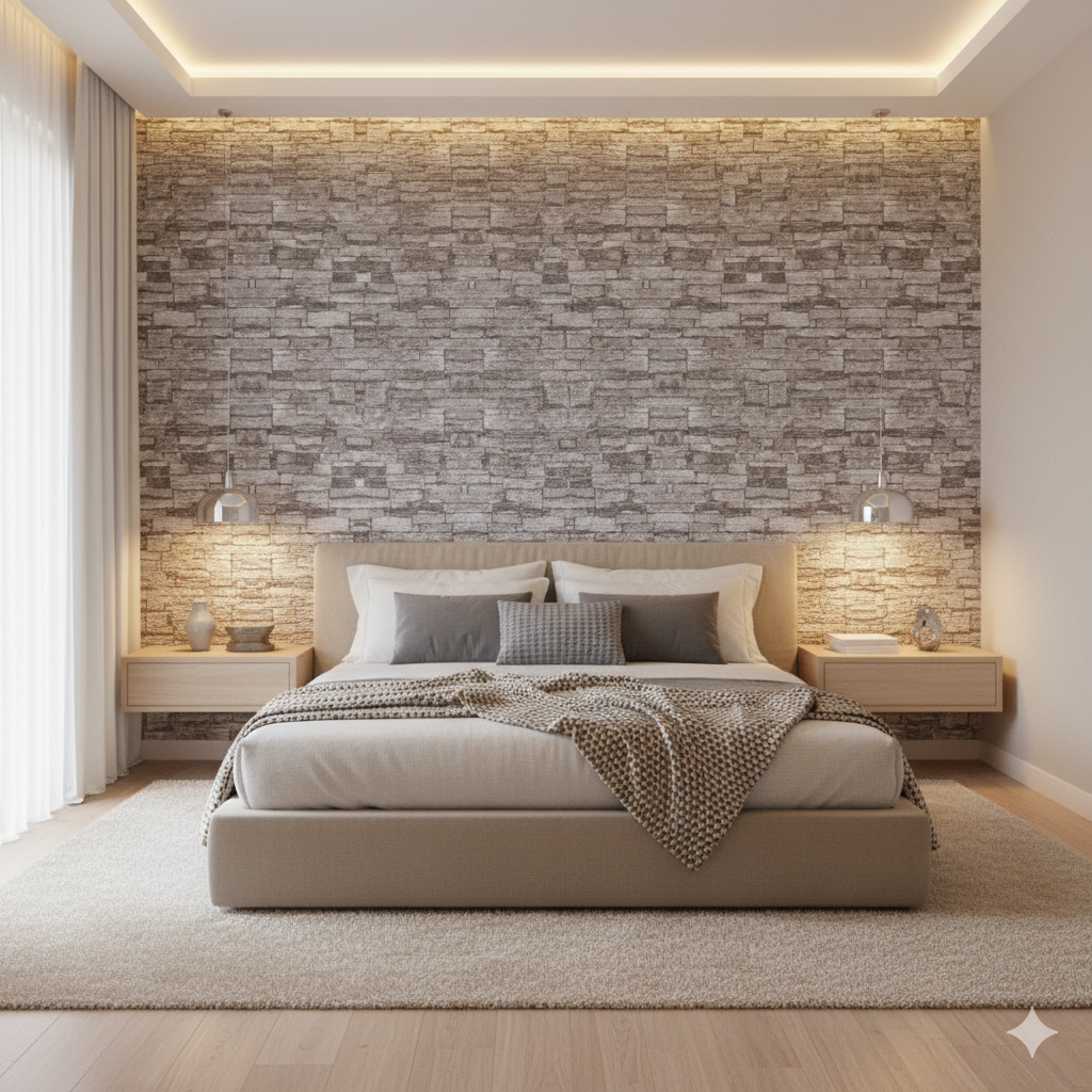 Panel Adhesivo Gris Natural